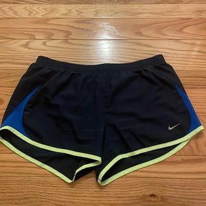 Great Condition Black and Neon Nike Shorts